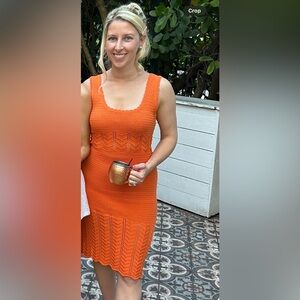 French Connection knitting midi dress